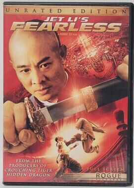 Fearless (DVD, 2006) Unrated Edition Jet Li Region 1